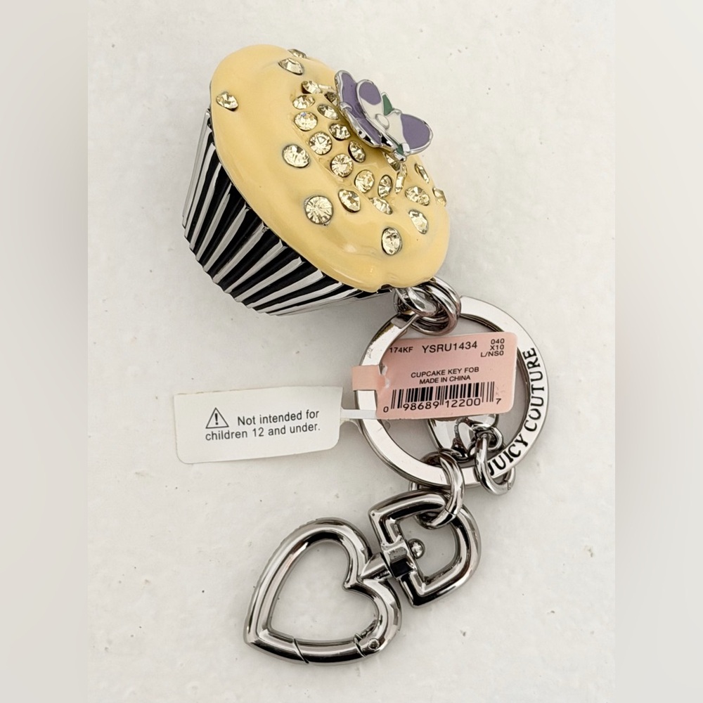 Vintage Y2K Juicy Couture Cupcake Keychain
